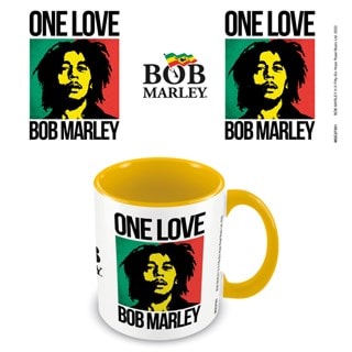 One Love Bob Marley Coloured Inner Mug