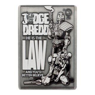 Comic Book Cover Judge Dredd Collectable Ingot