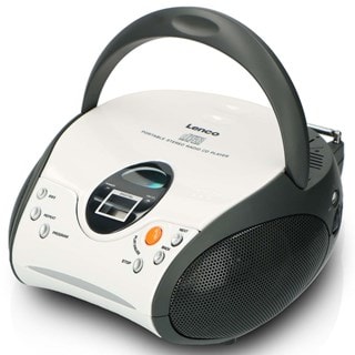 Lenco SCD-24 White CD Player With FM Radio