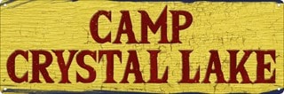 Camp Crystal Lake Slim Tin Sign