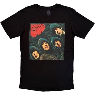 The Beatles Rubber Soul Album Cover Black Tee