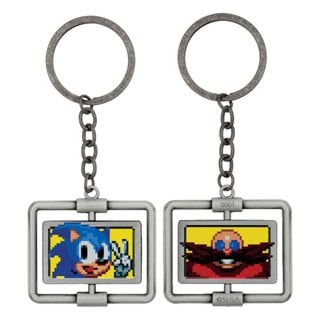 Sonic & Dr Eggman Sonic The Hedgehog Spinning Keyring
