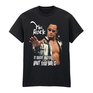 The Rock It Doesn't Matter What Your Name Is WWE Black Tee