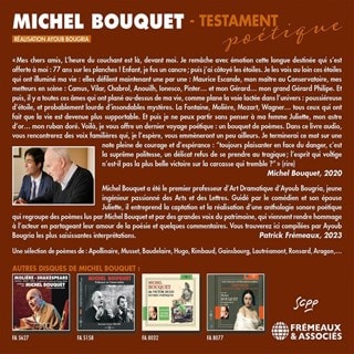 Michel Bouquet: Testament Poetique