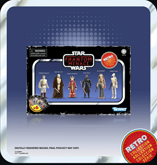 Star Wars The Phantom Menace Multipack The Retro Collection Action Figures