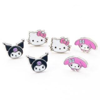 Hello Kitty, Kuromi And My Melody Sanrio Stud Earring Set