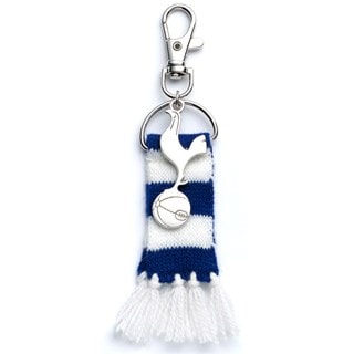 Tottenham Hotspur FC Blue Striped Scarf Keyring