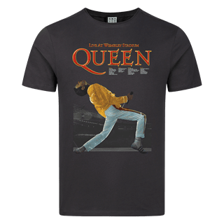 Queen Live At Wembley Stadium Charcoal Tee
