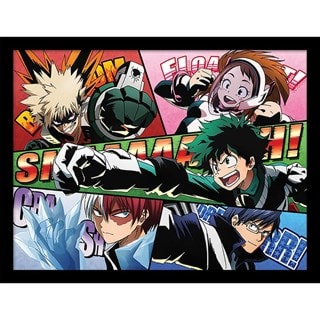 Comic Action My Hero Academia Framed 30cm x 40cm Art Print