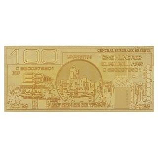 Cyberpunk 2077 24k Gold Plated Metal Replica Eurodollar