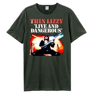 Thin Lizzy Live And Dangerous Charcoal Tee