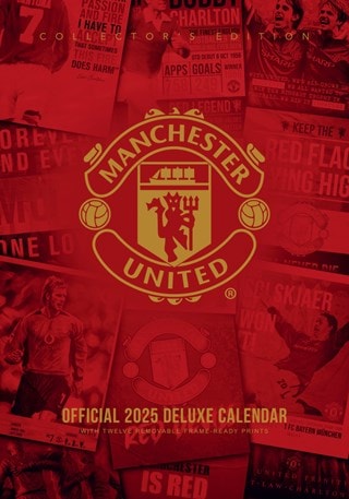 Manchester United FC 2025 A3 Deluxe Calendar