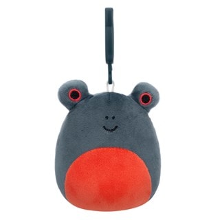 Jameel The Dark Blue Frog With Red Belly And Eyes Squishmallows Clip-On Plush