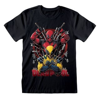 Deadpool/Wolverine Weapons Black Deadpool 3 Deadpool & Wolverine Tee