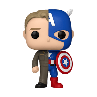 Captain America / Steve Rogers 1431 Marvel Split Funko Pop Vinyl