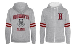 Harry Potter Hogwarts Alumni Zipped Contrast Hoodie