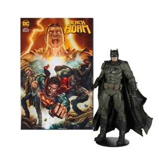 Batman 7" Action Figure With Black Adam Comic Book