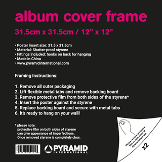Black hmv LP Album Cover Blank Frame