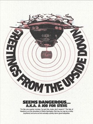 Greetings From The Upside Down Stranger Things 5 30cm x 40cm Art Print