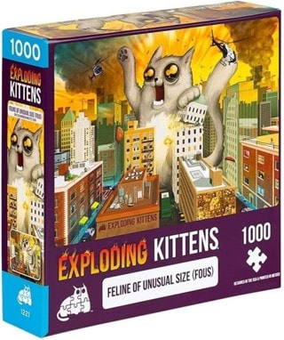 Feline Of Unusual Size: Exploding Kittens 1000 Piece Jigsaw Puzzle
