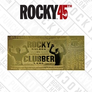 Rocky III Clubber Lang Fight Ticket: 24K Gold Plated Limited Edition Collectible