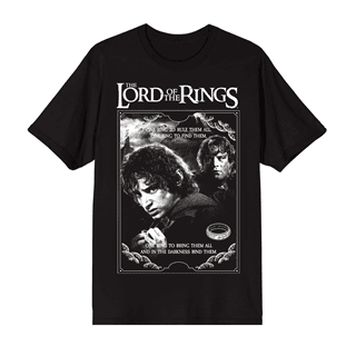 The Lord Of The Rings Frodo Wash Black Tee