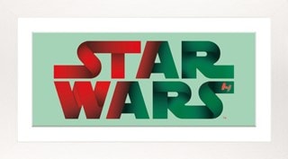 Logo Star Wars Pre-Framed Art Print (30X60cm)