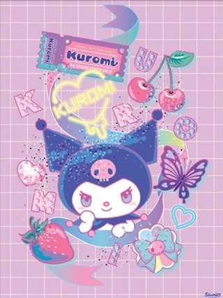 Mood Kuromi Sanrio 30cm x 40cm Art Print