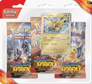 Scarlet & Violet 8 Surging Sparks 3 Pack Booster Pokemon Trading Cards