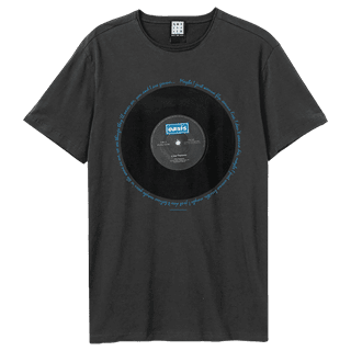 Live Forever Lyrics Oasis Charcoal Tee