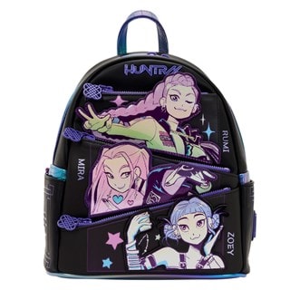 K-Pop Demon Hunters Huntrix Loungefly Mini Backpack With Photocard Holder Bag Charm