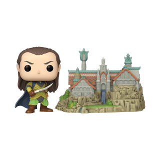 Town Lord Elrond With Rivendell 1747 Lord Of The Rings Funko Pop Vinyl Town