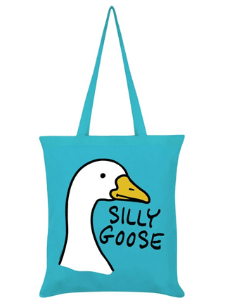 Silly Goose Blue Tote Bag