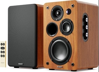 Majority D100X Walnut Bluetooth Bookshelf Speaker