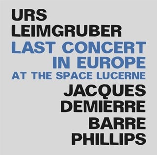 Last Concert in Europe: At the Space Lucerne
