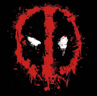 Deadpool Splat Marvel Canvas Print 40 X 40cm