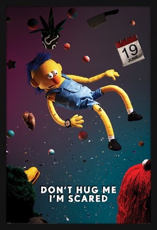 Falling Dont Hug Me Im Scared 60 x 90cm Framed Maxi Poster