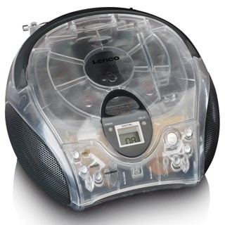 Lenco SCD-24TR Transparent CD Player with FM Radio