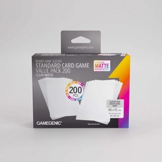 Gamegenic 66cm x 91cm Clear Matte Sleeves Value Pack