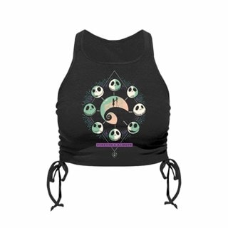 Mystic Night Nightmare Before Christmas Womens Gathered Side Shelled Top