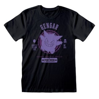 Collegiate Gengar Pokemon Black Tee