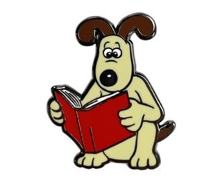 Gromit Reading Wallace & Gromit Pin Badge