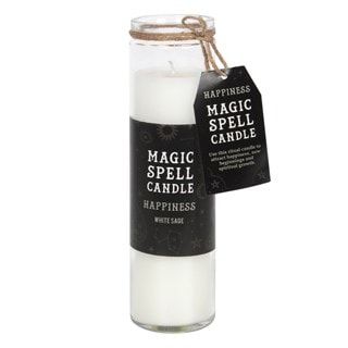 White Sage Happiness Magic Spell Tube Candle
