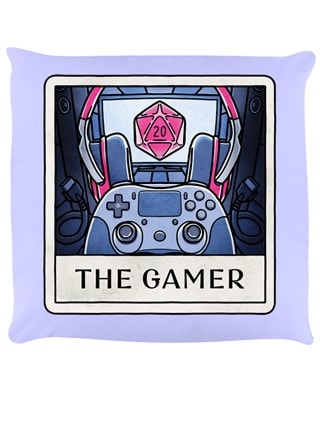 Deadly Tarot The Gamer Lilac Cushion