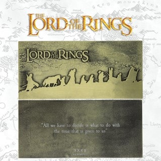 Lord Of The Rings Limited Edition The Fellowship Plaque Collectible