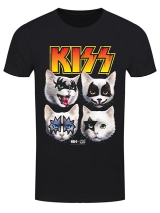 KISS X Horror Cats Black Tee