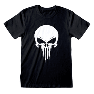Punisher Skull Logo Black Tee