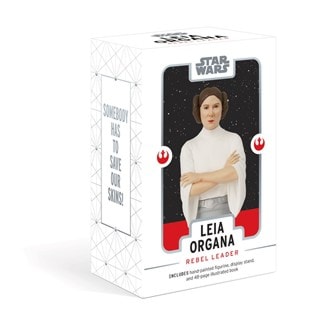 Leia Organa Rebel Leader Star Wars Statue & Book