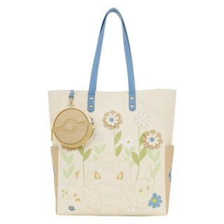 Pokemon Loungefly Floral Tote Bag With Coin Bag
