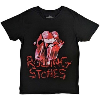 HD Cracked Glass Tongue Rolling Stones Tee